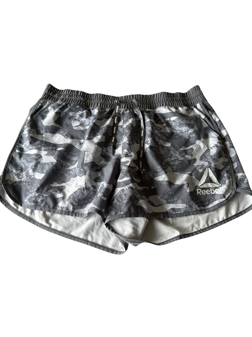 Reebok Women’s Gray Camo Athletic Shorts